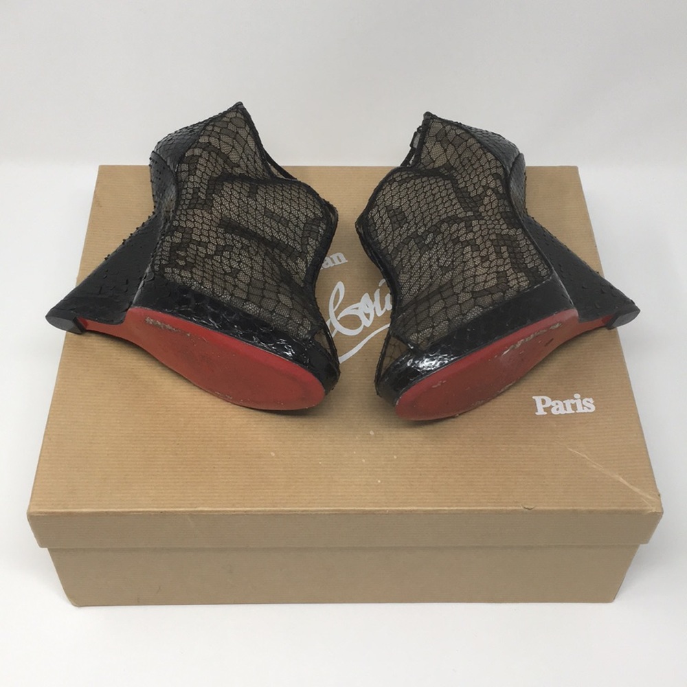 Christian Louboutin Janet 120mm Python Wedge - image 4